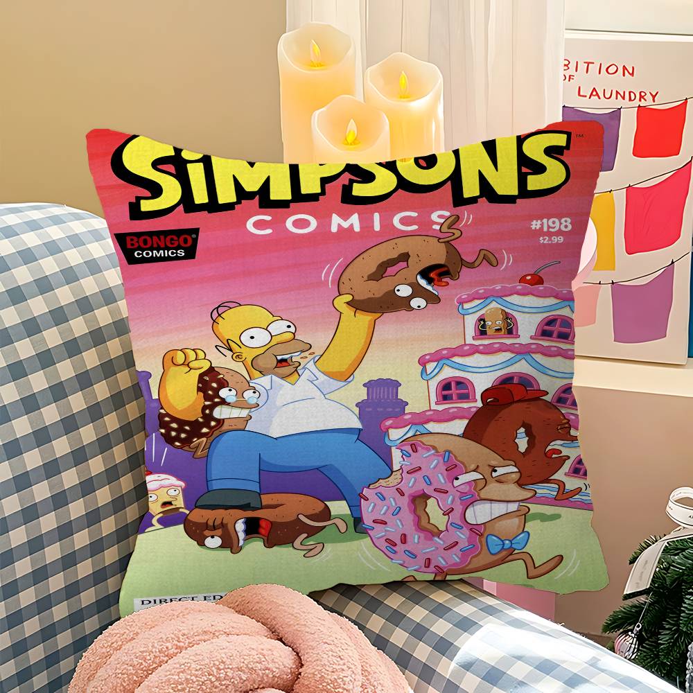 Cartoon T-Der Coole S-Simpsons Personalisierte Bildtext Heimdeko Kissen Haushaltsgeschenke 45x45cm