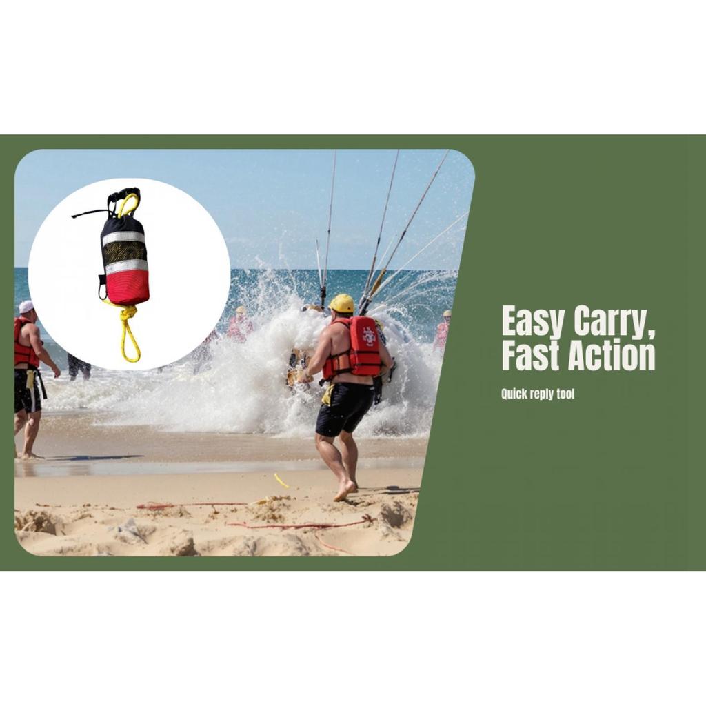 Rescue Throw Bag Rope Floating Throwing Line Reflective for Water with