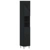 Bathroom Cabinet with Open Shelf HAARLEM Black