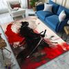 1PC Samurai with Swords Art Print Carpet Rug for Living Room Bedroom Sofa Doormat Home Decor Non-slip Floor Mat