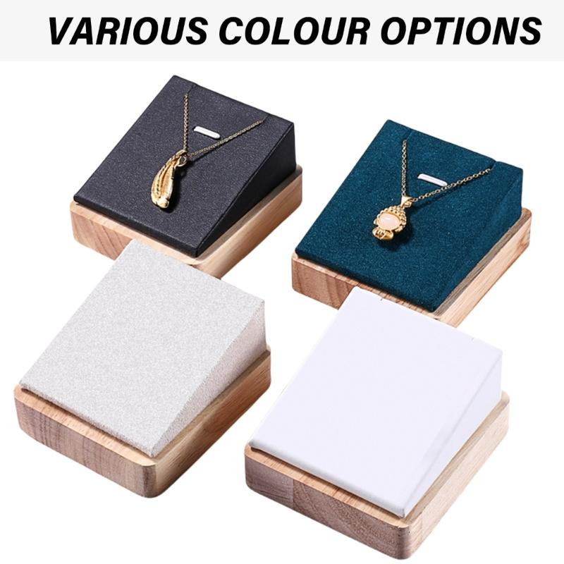 Eleganter Holz-Halsketten-Ausstellungsständer Schmuck-Anhänger Aufbewahrungs-Organizer für Zuhause Schlafzimmer Modischer Accessoire-Halter