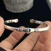 Xiaomi 100% Solid 925 Sterling Silver Retro Bracelet for Women Men Vintage Handmade Flower Patern Bracelet Birthday Gift
