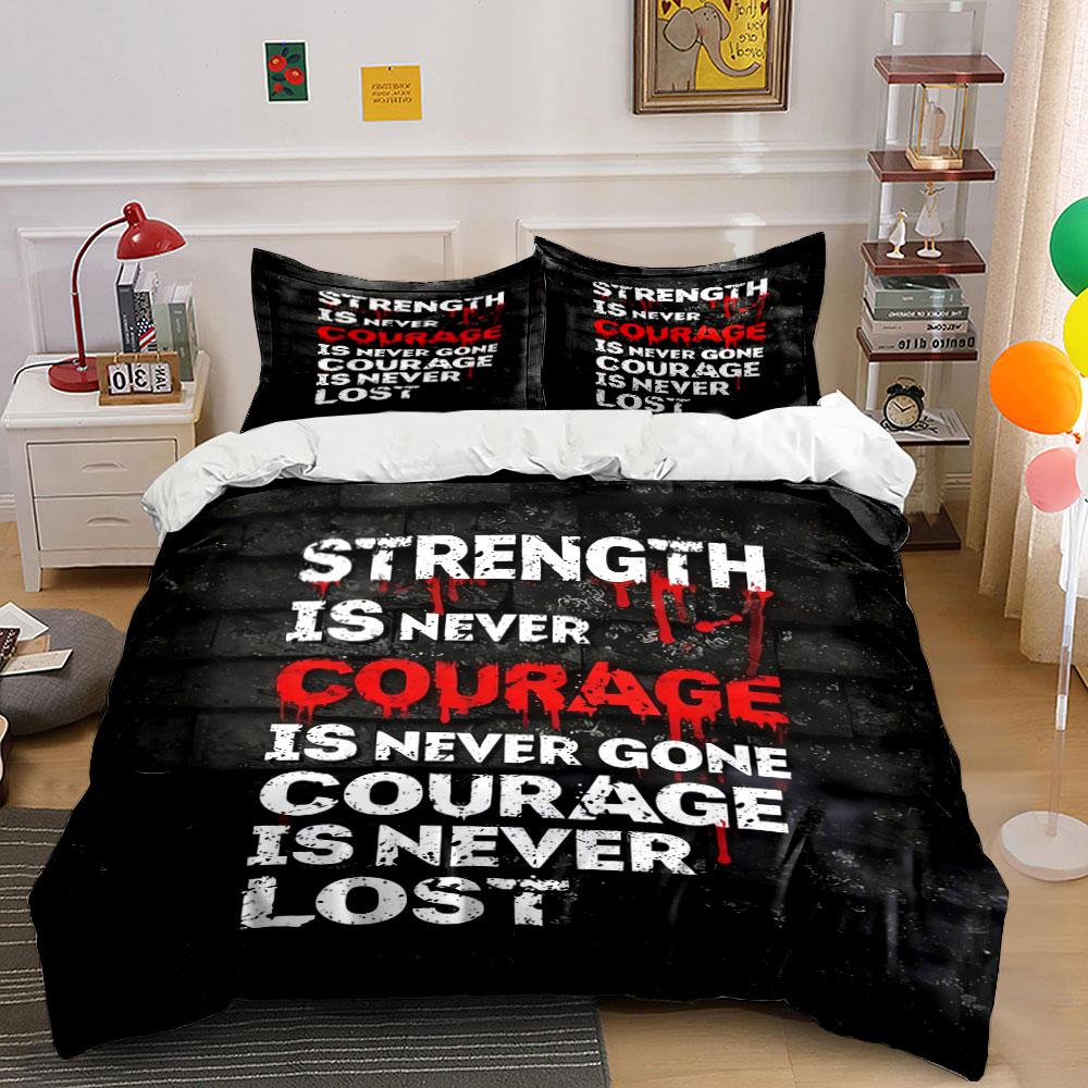Bold text motivational quote. Bedding sets Duvet cover sets Duvet covers Pillowcases(1 * Duvet Cover 2 * Pillowcases without duvet insert)