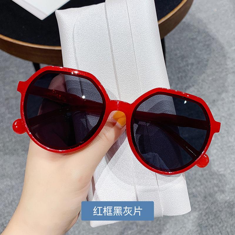New Fashion Style All-match Trend Sunglasses Personalized Round Frame Sunglasses Trend Candy Color Big Frame Sunglasses