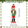 Nutcracker Figures Holiday Nutcracker Desktop Ornament 14 Inch Wooden Traditional Holiday Ornaments For Christmas Bookshelf