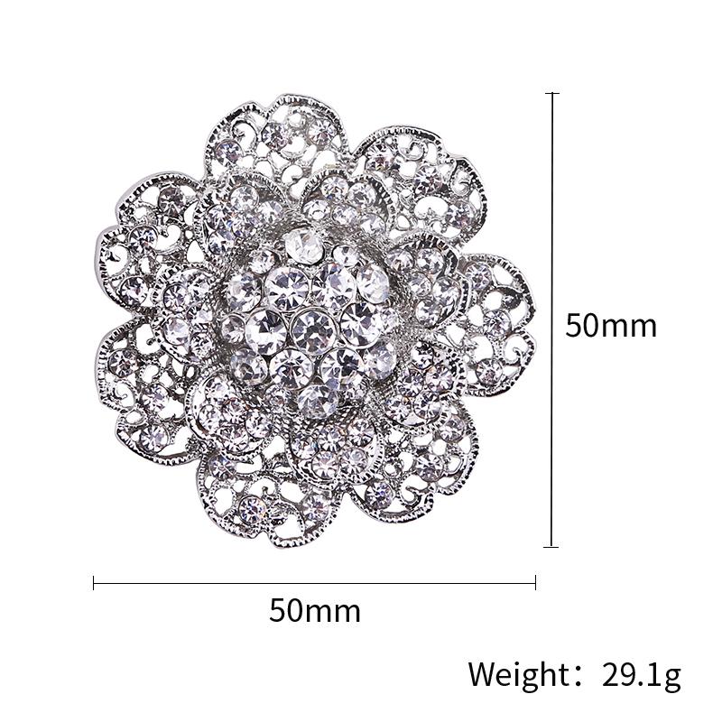 Mode Frauen Große Broschen Dame Blume Strass Kristall Hochzeit Brosche Pin Schmuck Zubehör Mädchen Geschenk