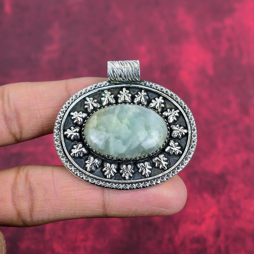 Aquamrine Pendant, 925 Solid Sterling Silver Gemstone Jewelry, Handmade Pendant, For Thanksgiving