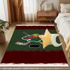 Minnesota Hockey Team Floor Mat for Living Room, Game Rooms, Office, Bedroom, Office Floor Mat Playful Design, Christmas Fan Gifts