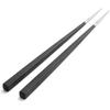Cutipol KUBE Chopsticks + Chopstick Rest Set Black Silver KU39 22cm Chopsticks 6cm Chopstick Rest Stainless Steel Resin