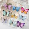 10/20PCS Artificial Fake Fluorescent Butterfly Home Room Decora Festival Wreaths Wedding Bridal Diy Accessories Headwear Brooch