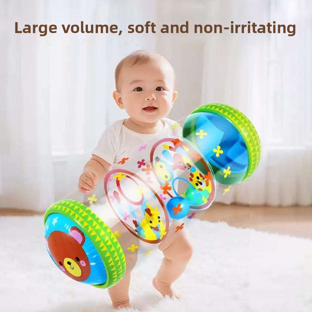 Infant Baby Crawling Rattle Drum With Sound For Early Development And Sensory Play