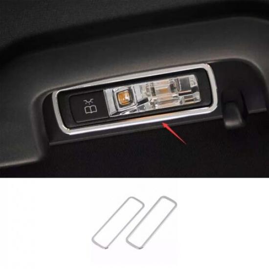 Silver Aluminum 2015- Cover Trim Rear Reading Light Frame For Benz C-Class