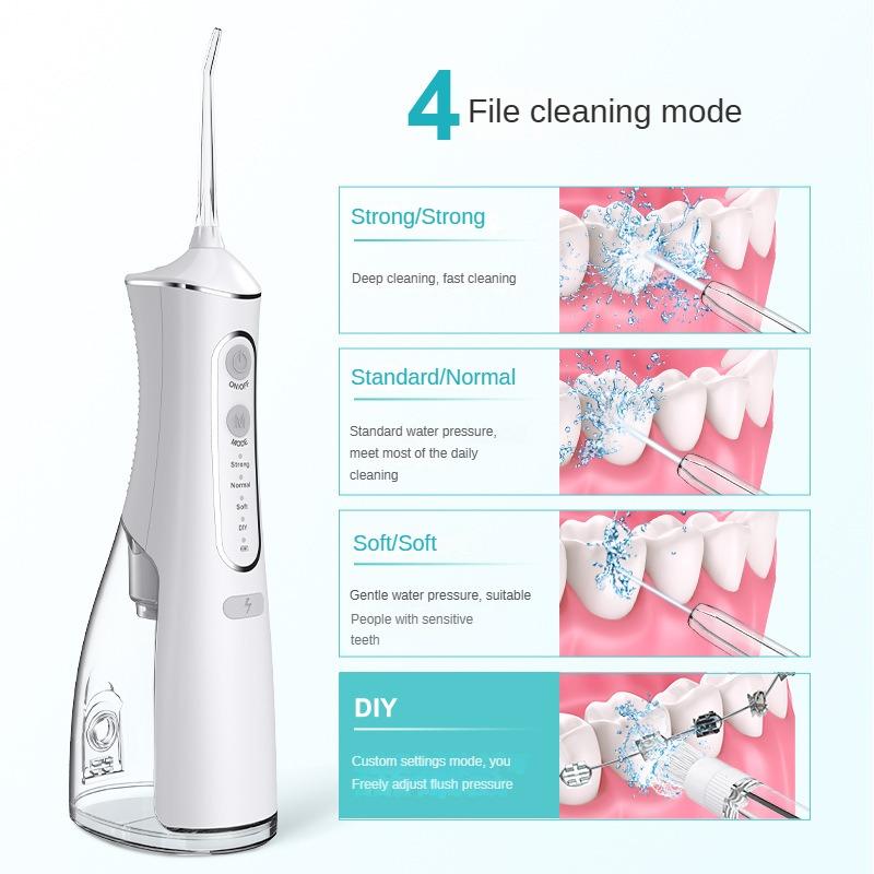 Electric Tooth Flusher Handheld Tooth Washer Portable Tooth Beauty Instrument Household Oral Cleaning Water Dental Floss Care
