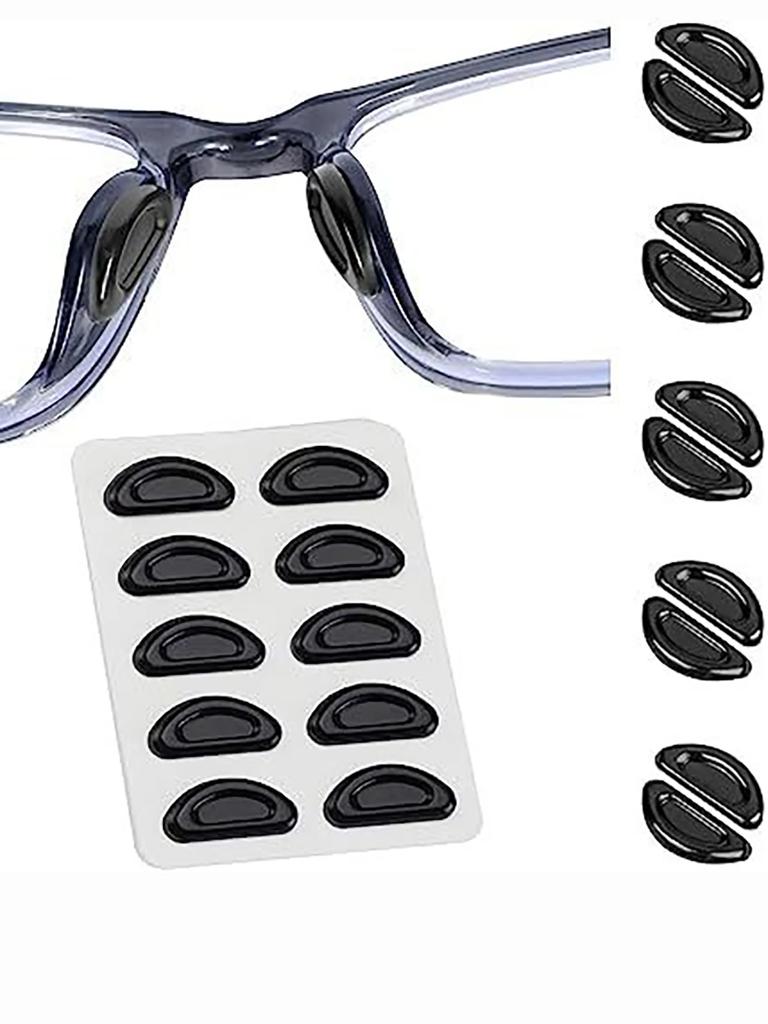 5 Paare/Los Rutschfeste Silikon-Nasenpads für Brillen Lesebrillen und Sonnenbrillen Weiche Anti-Rutsch-Nasenpads Lesebrillen Zubehör