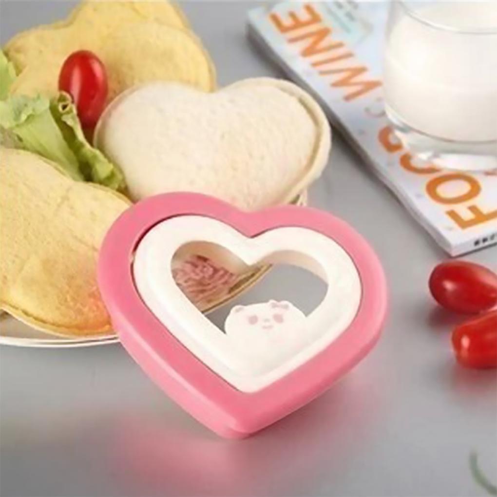 Stampo per Onigiri Plastica Cibo Riutilizzabile Stampi da Cucina Forma di Cuore Bambini Sushi Maker Strumento Accessori Cucina Ristorante