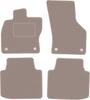 Beige Velours-Fußmatten für: Seat Tarraco Crossover (2018-)