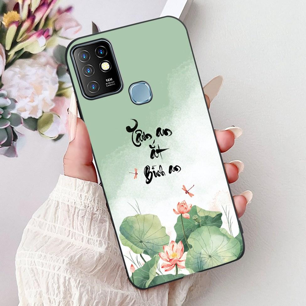 For Infinix Hot 10 Case Silicone Cute Cat Fashion Flowers Luxury Painted Back Cover For Inifnix Hot 10 Phone Case X682B X682C