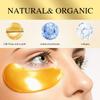 24K Gold Collagen Eye Mask (20 Pairs) - Hydrating Gel Patches for Dark Circles & Fine Lines