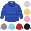 Kids Long Sleeve Dress Shirt with Classic Collar Button Down Front Suitable for Boys and Girls School Uniform Performance Wear