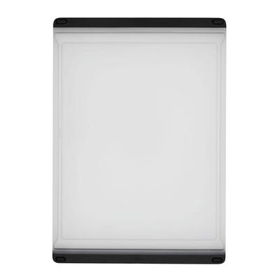 OXO Cutting Board, Medium Size (22.7 X 32.7 Cm), Resin, Dishwasher and Dryer Safe, Bleach Safe, Non-Slip, Moisture-Catching Grooves, Double-Sided Use