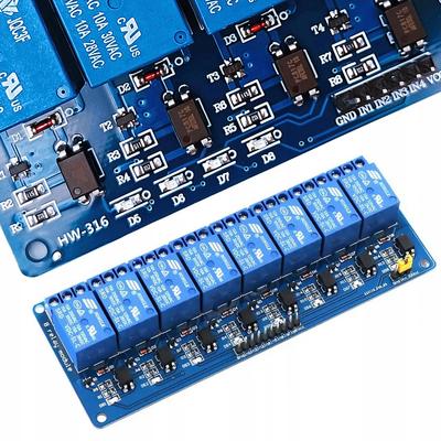 Rosfix 8-Kanałowy Moduł Przekaźnika 12V – Kompatybilny Z Arduino | Izolacja Optyczna | Wymiary 137 X 57 X 19 Mm