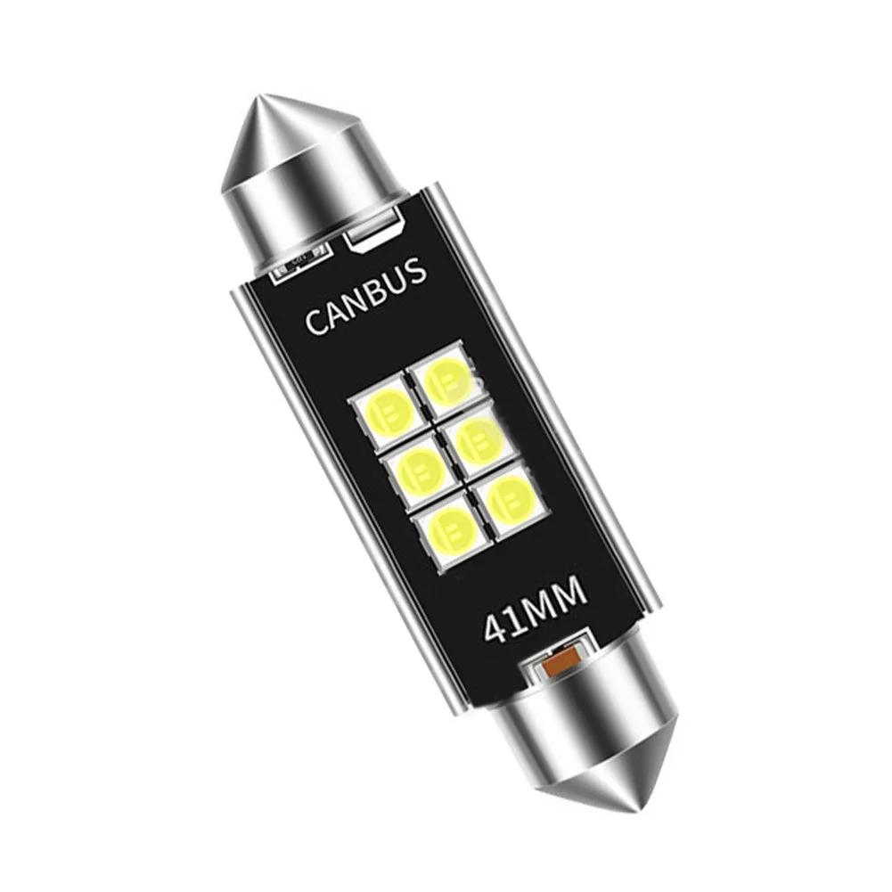 1/2PCS Super Bright C10W C5W LED Bulb Festoon 31/36/39/41mm LED CANBUS 1200LM 12V 6500K Car Interior Dome License Plate Light