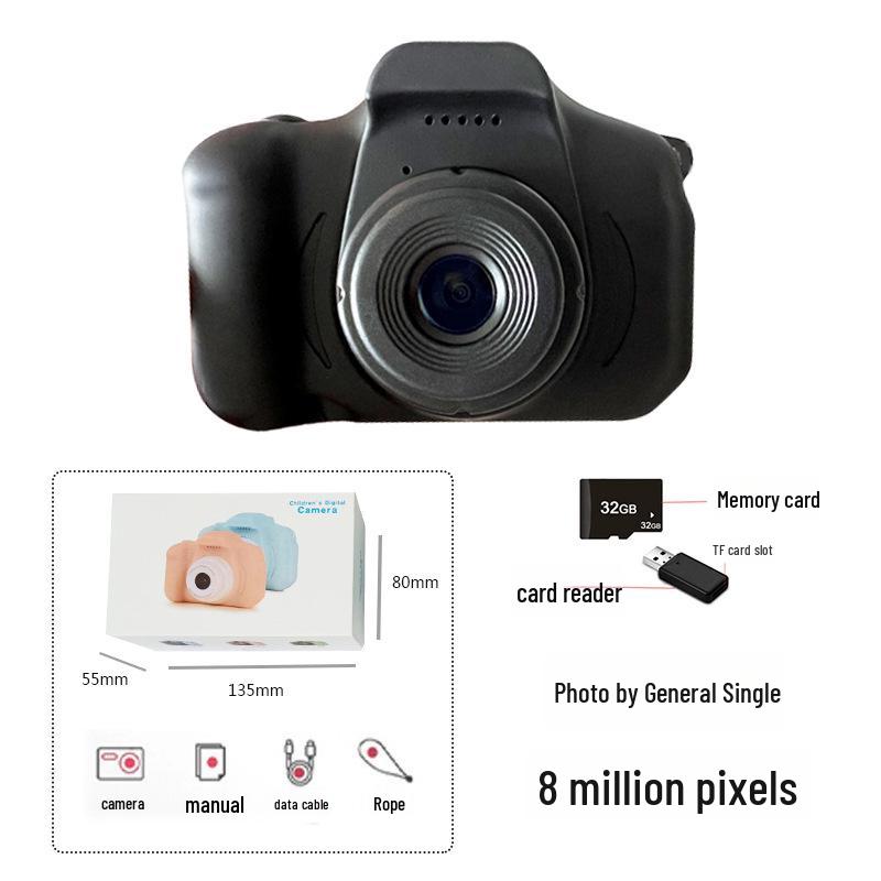 Çocuk HD Dijital Çizgi Film Kamera - Çocuklar İçin Mini Oyuncak Doğum Günü Hediyesi