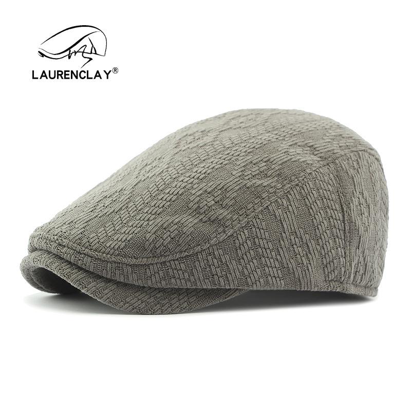 Mode Strickmütze Damen Herbst Winter Baskenmütze Britische Retro Literarische Mütze Lässige Schirmmütze Herren