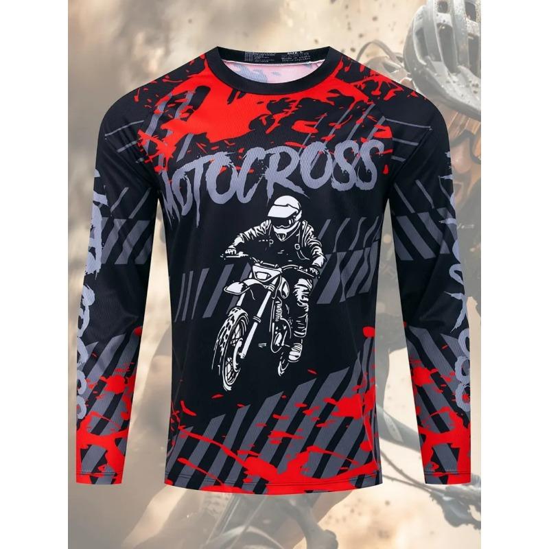 Motorcycle Jersey Downhill Mountain Bike Mtb Shirts Off Road Dh Motorcycle Jersey Motocross Sport Wear Clothing Bike Riding Suit