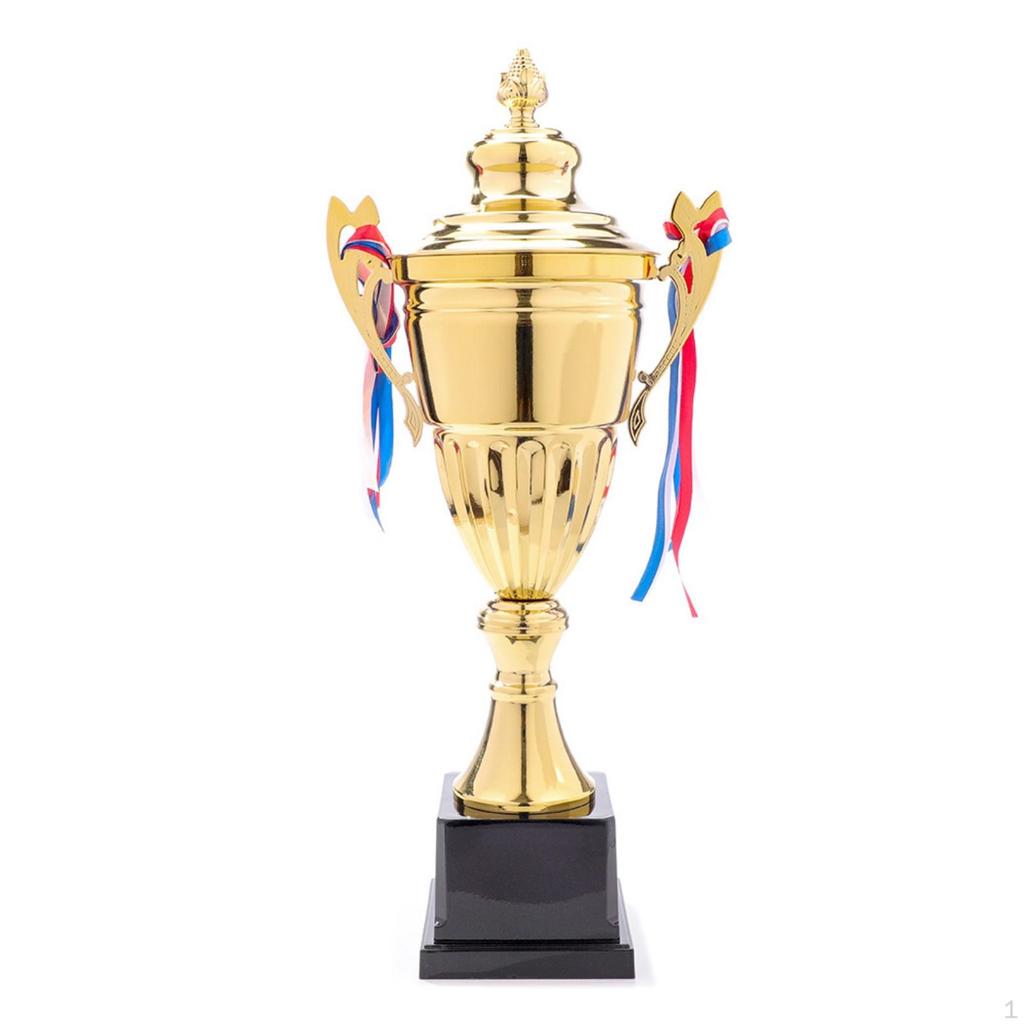 Trophy Cup with Lid Lidded Award for Athletes, Students, Competitions, Sports