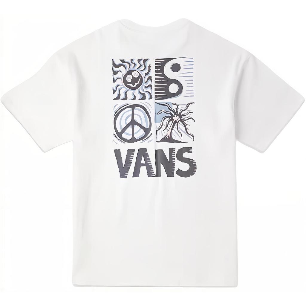 New Vans T Shirts Unisex White VN000GTPWHT