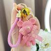 Cute Cartoon Bow Tie Bear Keychain Couple Bag Pendant Keychain School Bag Pendant Doll Mobile Phone Doll Pendant Car Keychain