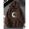 European and American Fashion Casual Sports Hooded Printed Sweatshirt