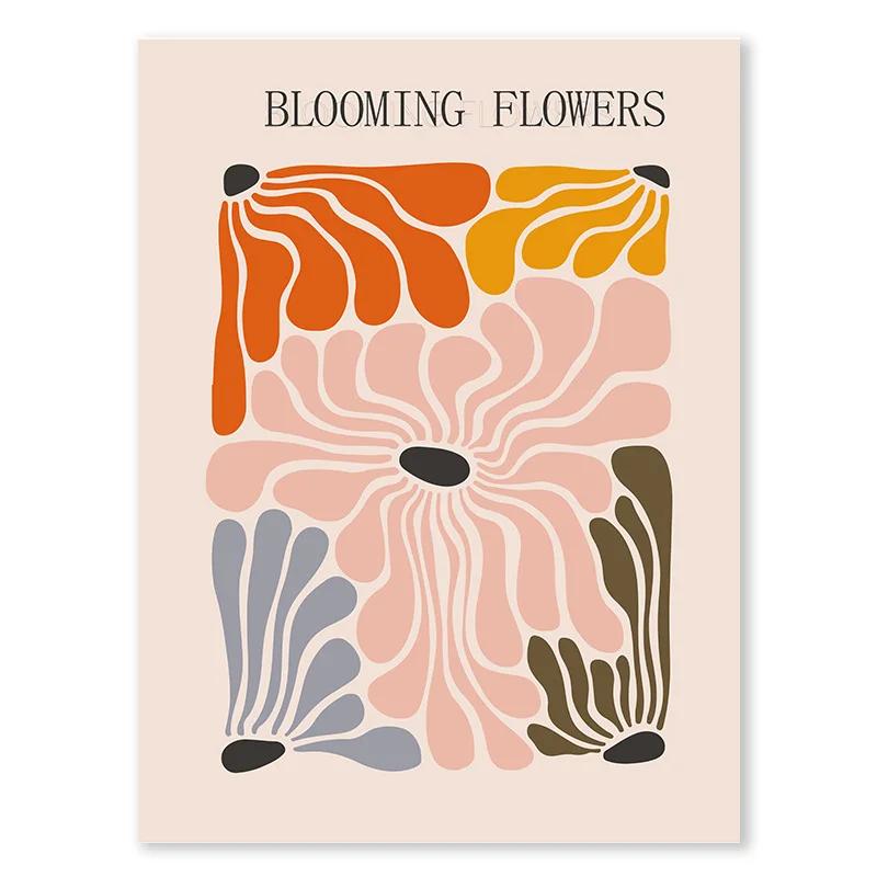 

Henri Matisse Abstract Wall Art Flower Market Colour Poster Orange Botanical Canvas Painting Nordic Home Living Room Decoration 21cm×30cm NoFrame