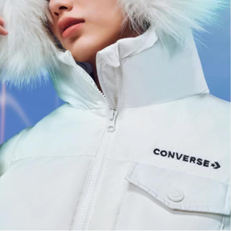 Converse Kışlık Kadın Beyaz Mont 10021989-A01