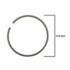 Chrome turbo ring C-385 cone 110x3.0x4.6