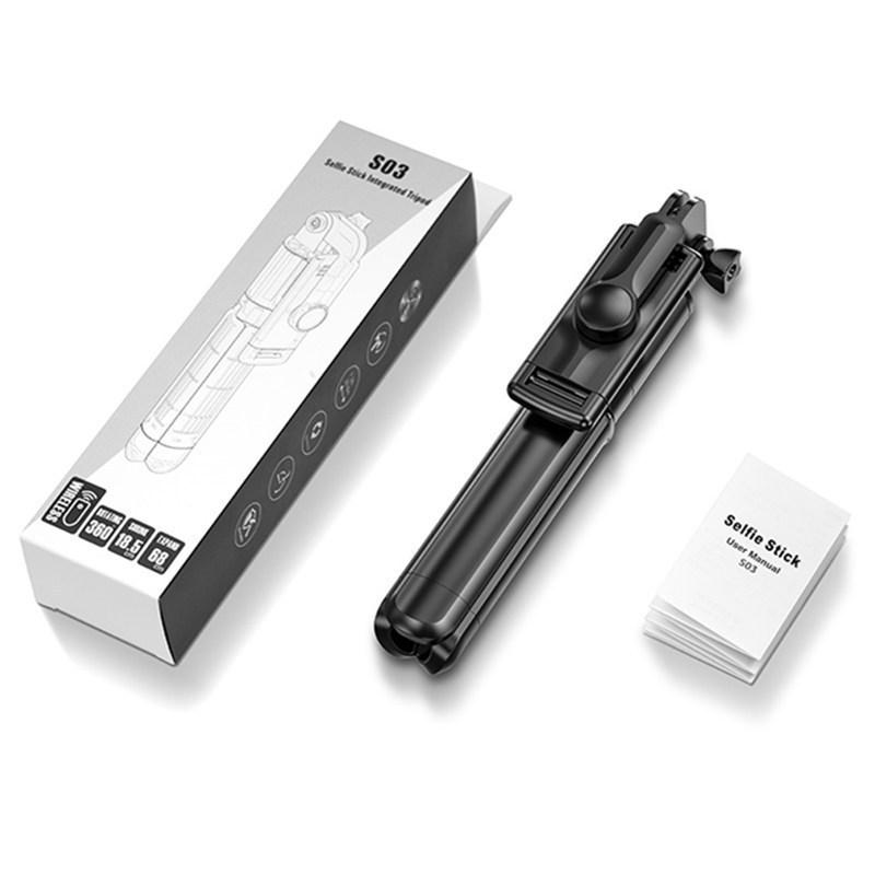 Portable Selfie Stick & Tripod for Live Streaming: Foldable & Integrated Design for Mobile Phones