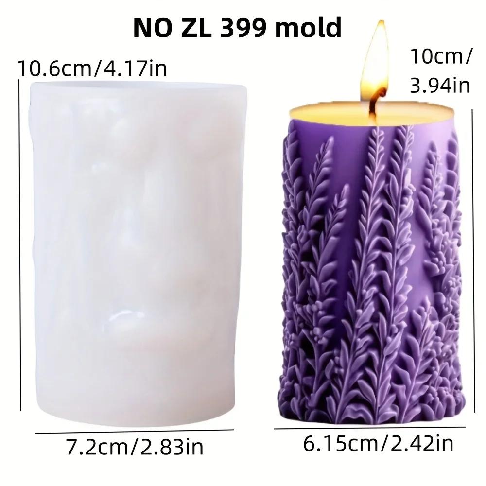3D Coconut Tree Relief Cylindrical Candle Silicone Mold Beach Tree Resin Molud Palm Tree Flower Relief Handicraft Gypsum Molds
