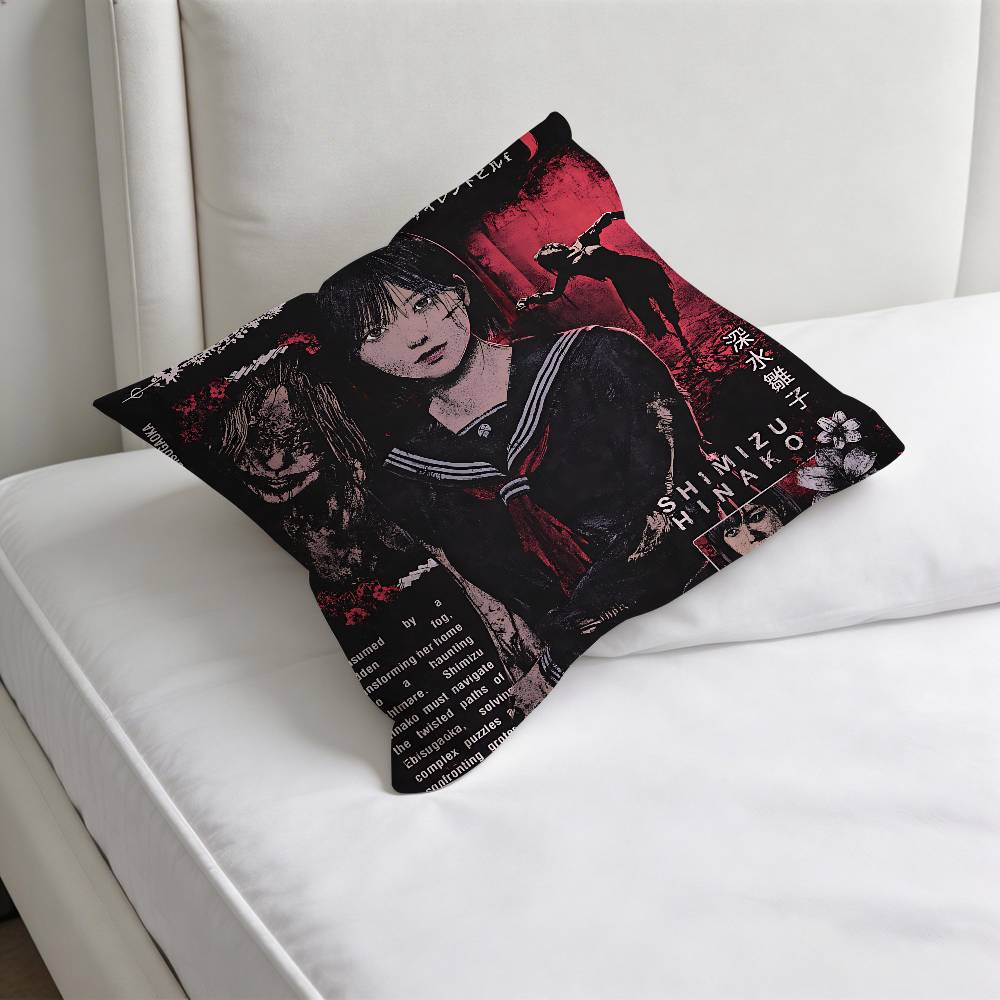 Game SSilent HHill F Fashion Square Pillow Case Durable Throw Pillow Cover for Sofa Couch Chair