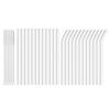 30 PCS Drinking Straws, 8 x 200 mm Bulk Reusable Glass Straws, Include 12 Straight 12 Bent 6 Cleaning Brush, Straws for Smoothies, Milkshake, Juice