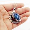 Thai Amulet Chinese Pixiu Dragon Eye Necklace Pendant Vintage Protect Charm Talisman Money Wealth Success Health Lucky Jewelry Buddhist Moon Chain
