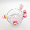 Rotating Cartoon Crystal Eyelash Brush: Portable Makeup Tool