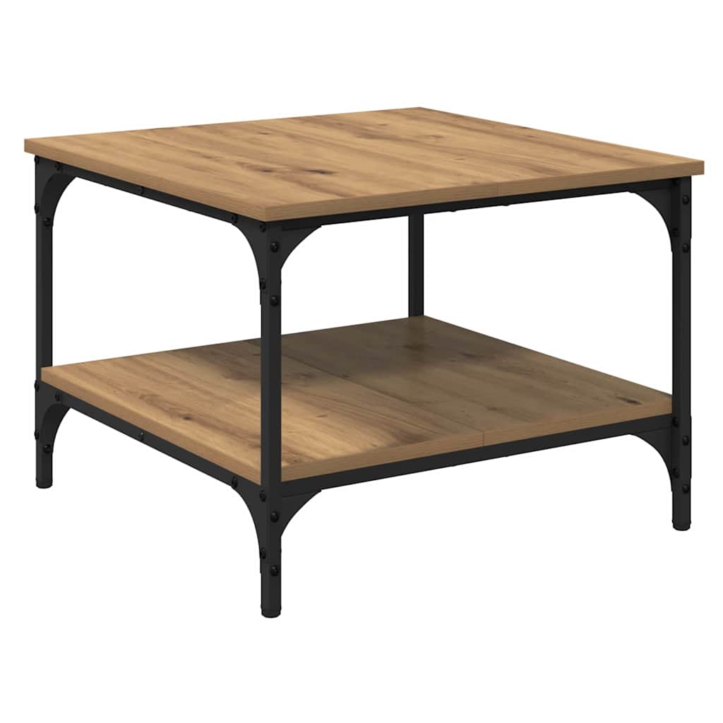 Artisan Oak Coffee Table 55 X 55 X 40 Cm Particleboard