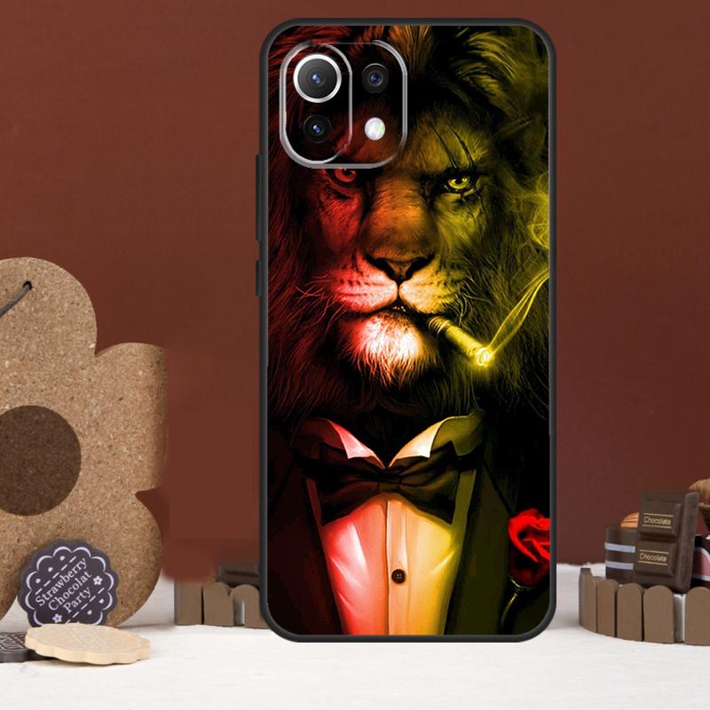 

Lion Animal Case For Xiaomi 15 14 Ultra 13T 14T 15T 17 Pro Max POCO X7 Pro X5 X6 F5 F6 F7 F8 Ultra Cover Xiaomi 17 Ultra