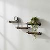 Multi-Functional Industrial Shelf Vintage, Wall-Mounted Shelving Unit, for Cafe