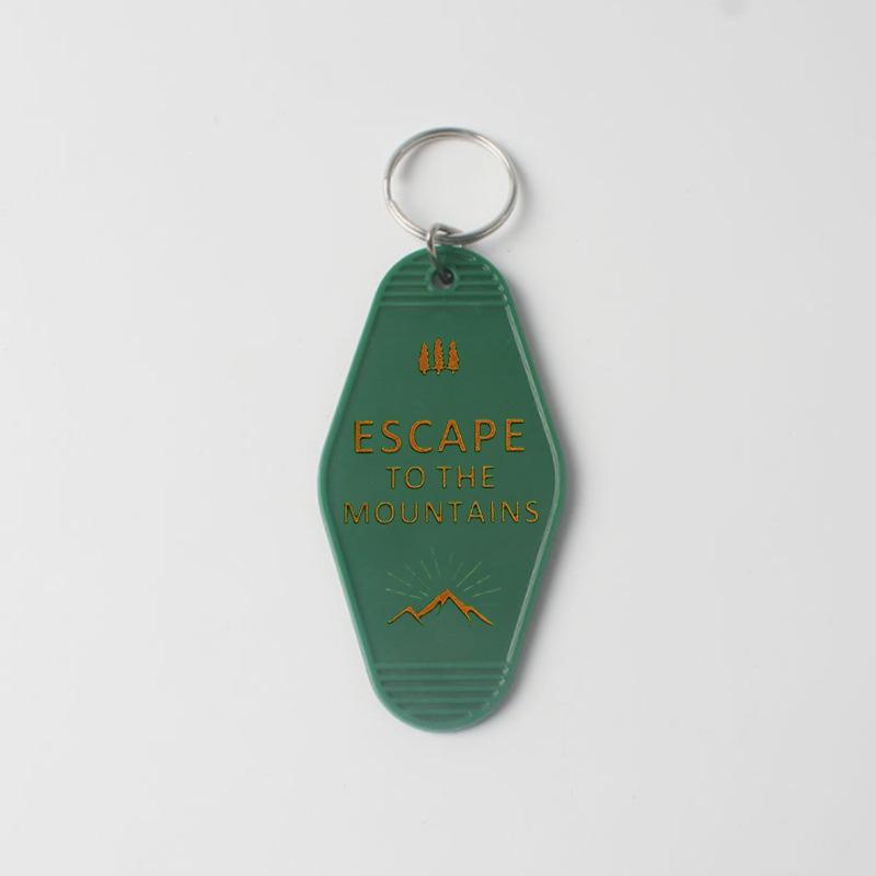 Hotel Guesthouse ABS Plastic Keychain Tag and Key Hanger Pendant