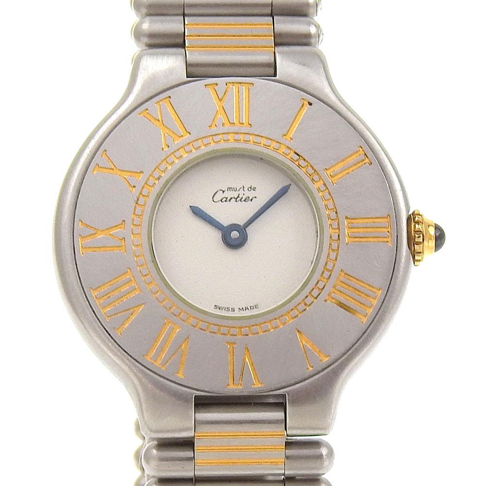 

CARTIER Must Watches WhiteDial Stainless Steel Quartz Analog display Women Used