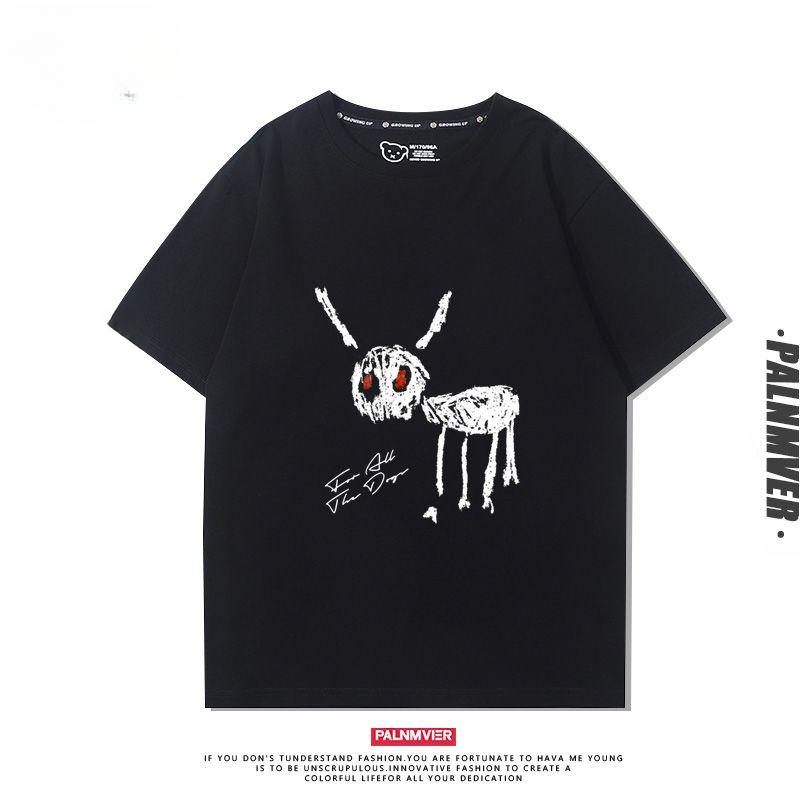 

Hip Hop Drake Drake New Album for All The Dogs Short Sleeve Men s T-Shirt Street European and American Trend Clothes Summer M