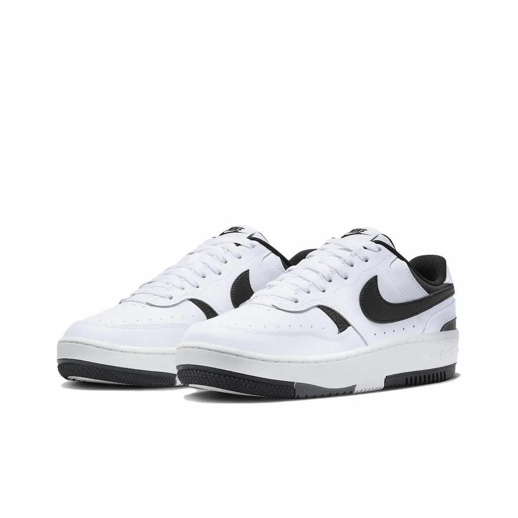 Nike Gamma Force Leather Fashion Versatile Sports Comfortable Non-Slip Low-Top Kids Casual Shoes Men casual shoes Black White DK9176-100