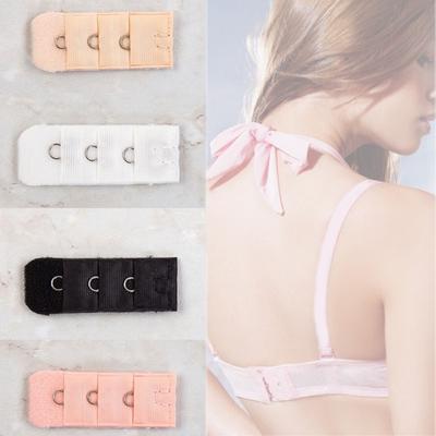 10pcs Bra Band Women's 1 Row 3 Hooks Bra Extender Nylon Clasp Extension Elastic Strap Soft Bra